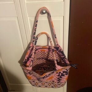 Vera Bradley ‘Angel’ Tote with large wallet and cosmetic bag. Good condition